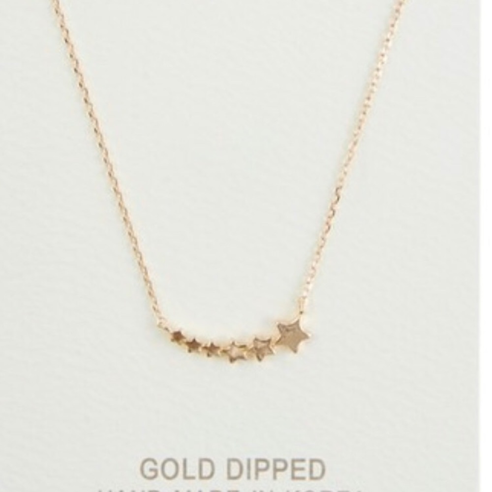 Gold Dipped Stars Necklace